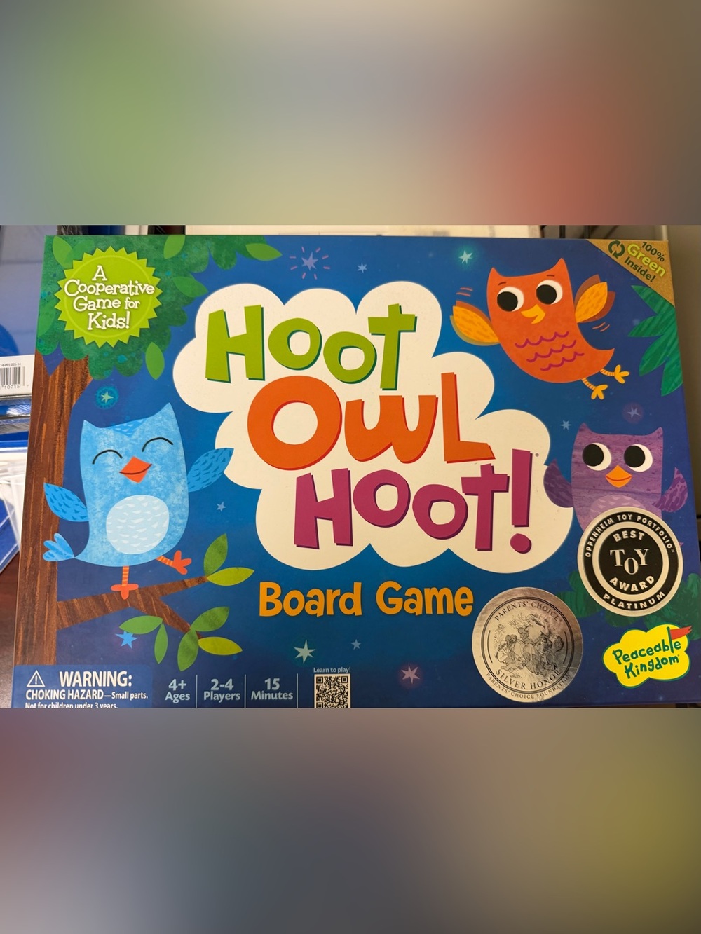 Hoot Owl Hoot ! Cooperative Board Game